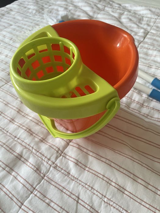 Conjunto brinquedo limpeza brincar balde vassoura esfregona