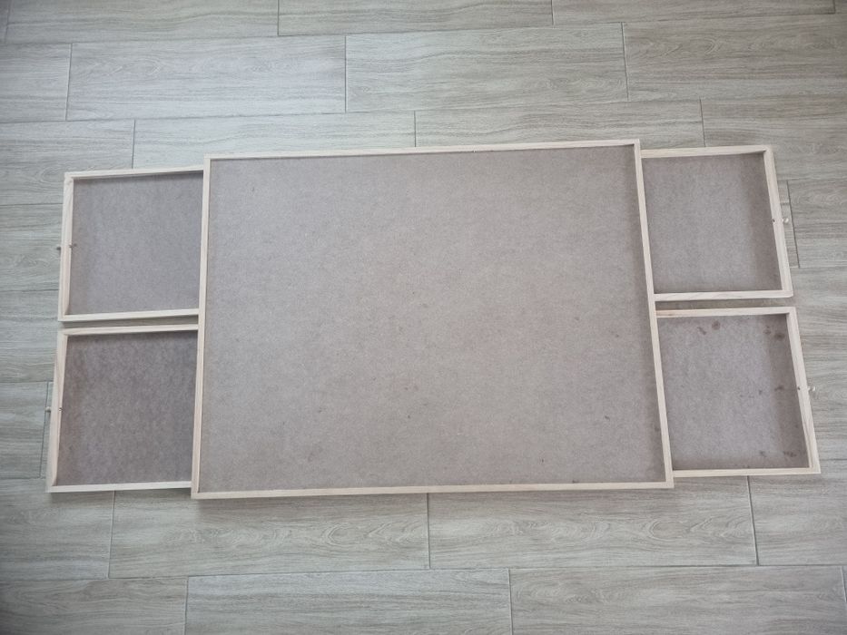 Duża drewniana tablica do układania puzzli