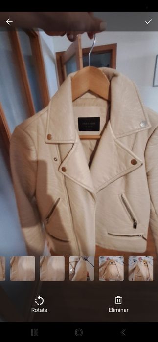 Casaco bomber jacket zara bege de senhora