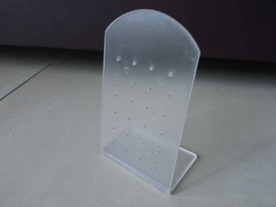 Stojak na kolczyki Ekspozytor na kolczyki na biżuterię przezroczysty