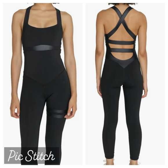 Jumpsuit / Macação Fitness Yoga Preto Marca Topissima