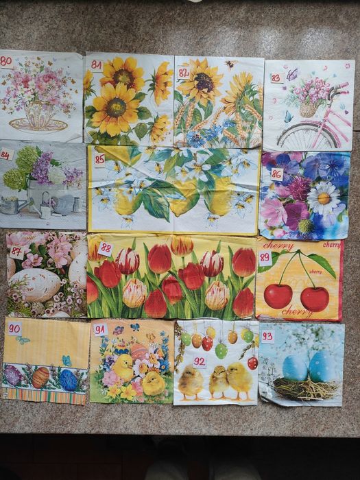 Serwetki papierowe decoupage