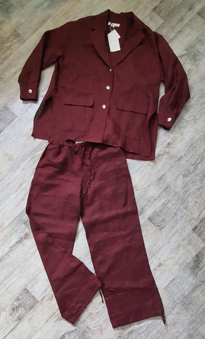 Крутий костюм Zara зі 100% льону. Шикарний колір і якість. New