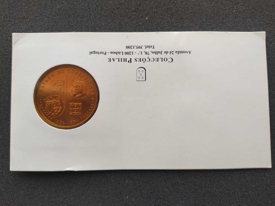 Moeda de 200$ Comemorativa - Tratado de Tordesilhas