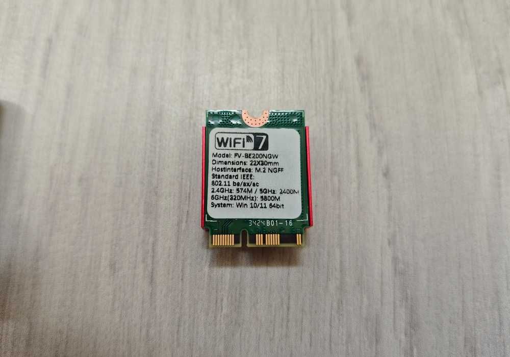 Wi-Fi адаптер Fenvi Intel BE200 Wi-Fi 7 802.11be M.2 2.4G/5G/6G BT 5.4