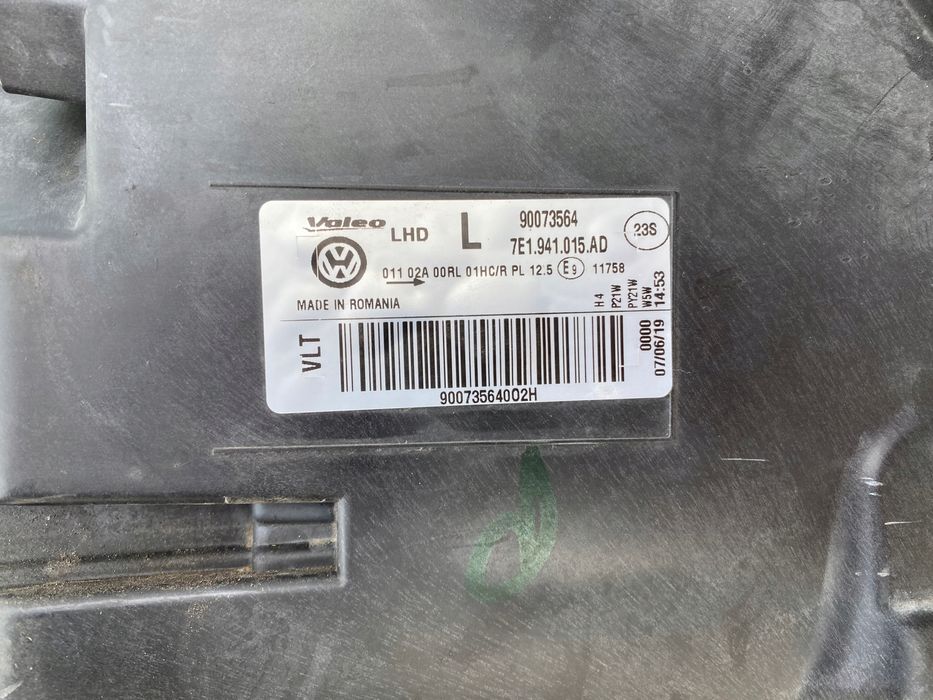 lampa vw t6 7e1 7e lewa przód przednia