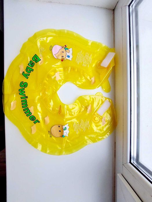 Нове! коло для купання малюків baby swimmer, жовте