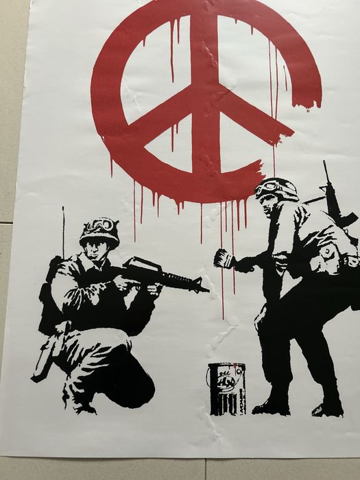Poster Banksy Peace Soldiers