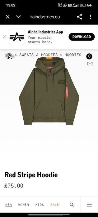 Кофта Alpha Industries оригінал