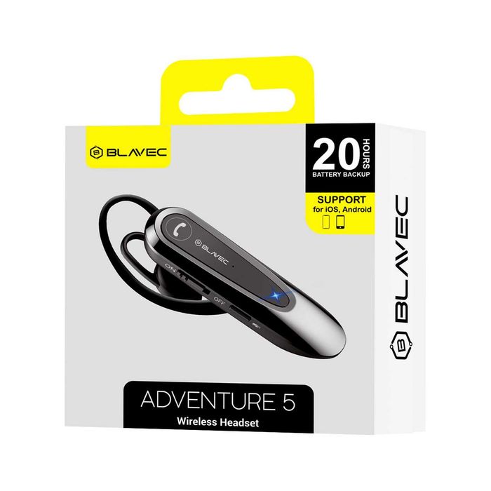 Blavec Słuchawka Bluetooth Adventure 5 czarna