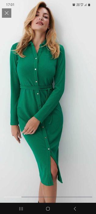 Sukienka midi Mohito zielona S