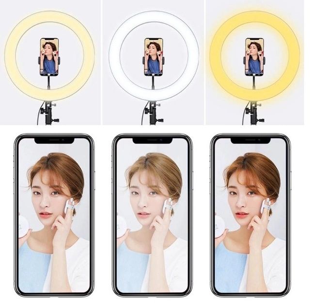 Кольцевая лампа RING SUPPLEMENTARY LAMP Nonpolar Dimming 36см с держат