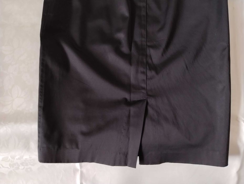 Spódnica Taranko 36 czarna wizytowa do pracy, bluzka dzianina 36 kratk