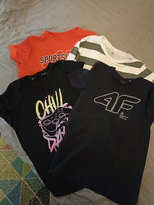 Zestaw koszulek 4F i H&M rozmiar 158