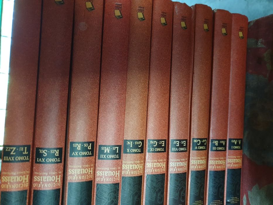 Coleção de 10 dicionarios da lingua portuguesa HOUAISS
