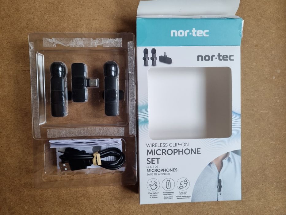 Mikrofon bezprzewodowy nor-tec do smartphona usb-c