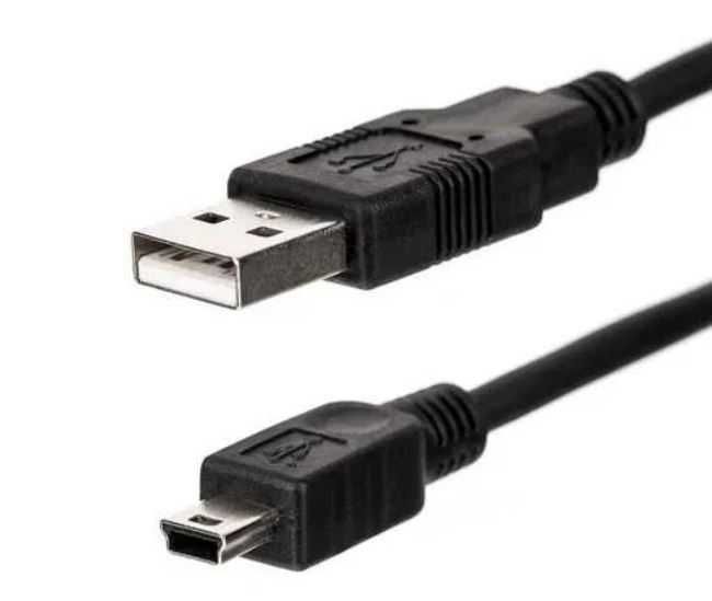 Kabel USB - MINI USB kamera nawigacja CZARNY 3m