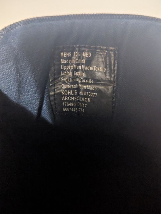 Черевики SONOMA Mens Kohl's RN#73277 
USA