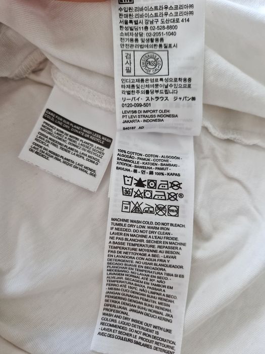 Tshirt Levis S logo tye dye bawełna basic
