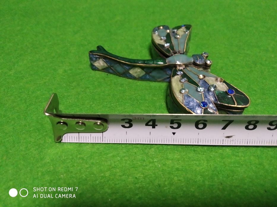 Винтажная шкатулочка-стрекоза.Европа.