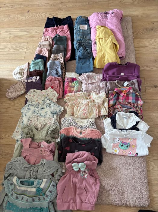 Paka ubrań dziewczynka rozm.86-92