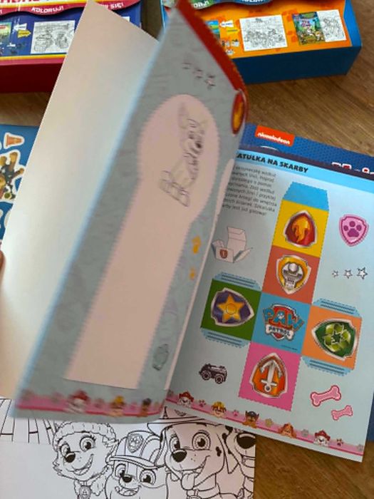 Psi Patrol zestaw - puzzle i książki