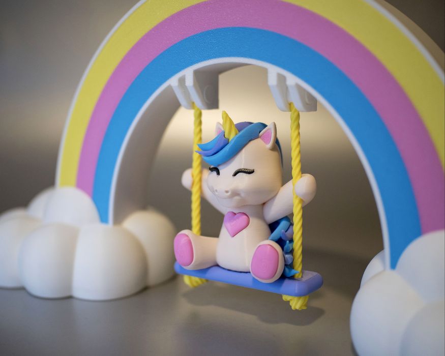 нічник “Єдиноріг на гойдалці” / подарунок дитині / топ