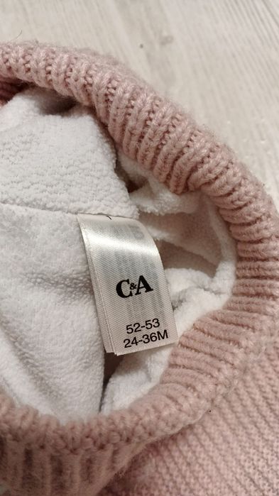 Комплект дитячий на флісі шапка та шарф 2-3 роки