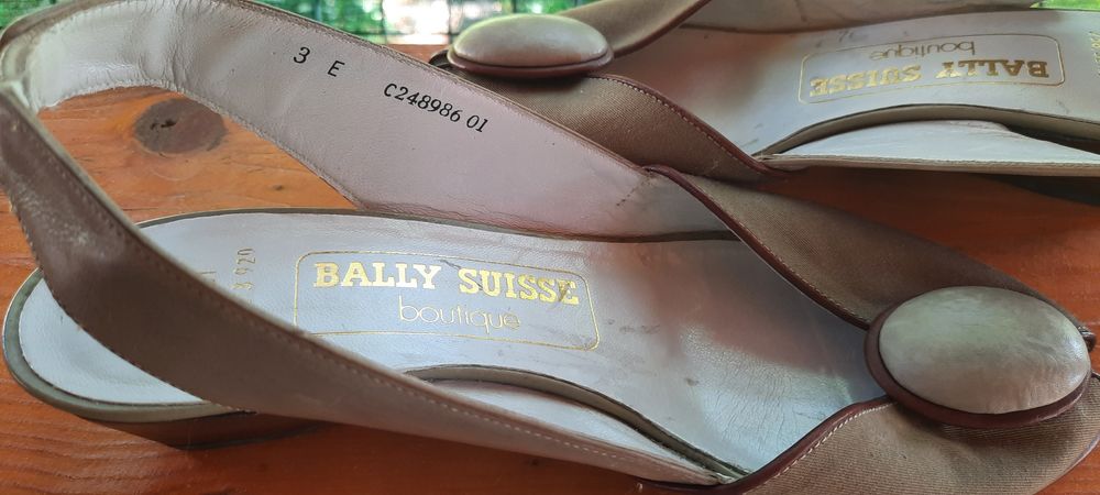 Туфлі-босоніжки з відкритою п'ятою Bally Suisse boutique,  шкіра