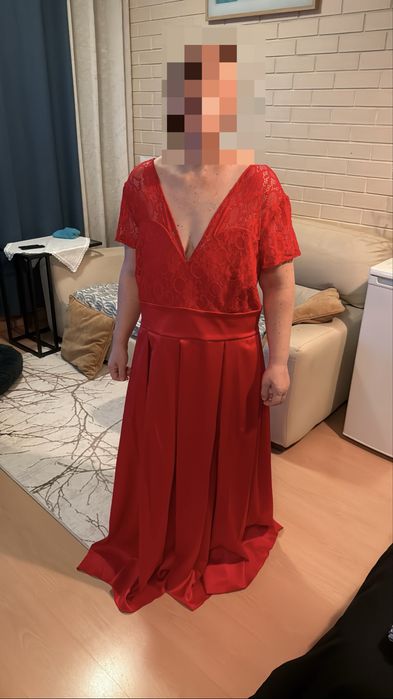 Vestido de festa Vermelho Glück LBN