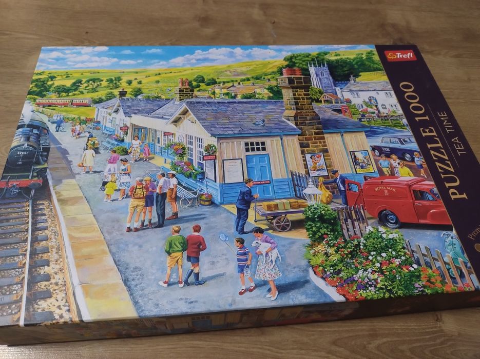 Puzzle Trefl Premium Plus  Tea Time Dworzec Kolejowy 1000 elementów