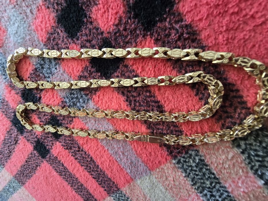 Nowy złoty Łańcuszek Cartier PR. 585 14K