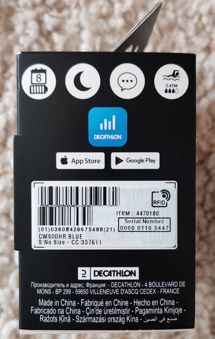 Relógio inteligente CW900 HR AZUL (Decathlon)