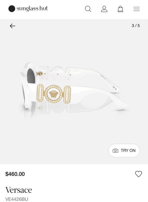 Окуляри нові Versace VE4426BU, білі, оригінал із США