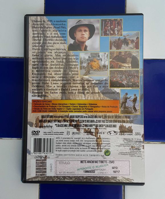 DVD "Sete Anos no Tibete"