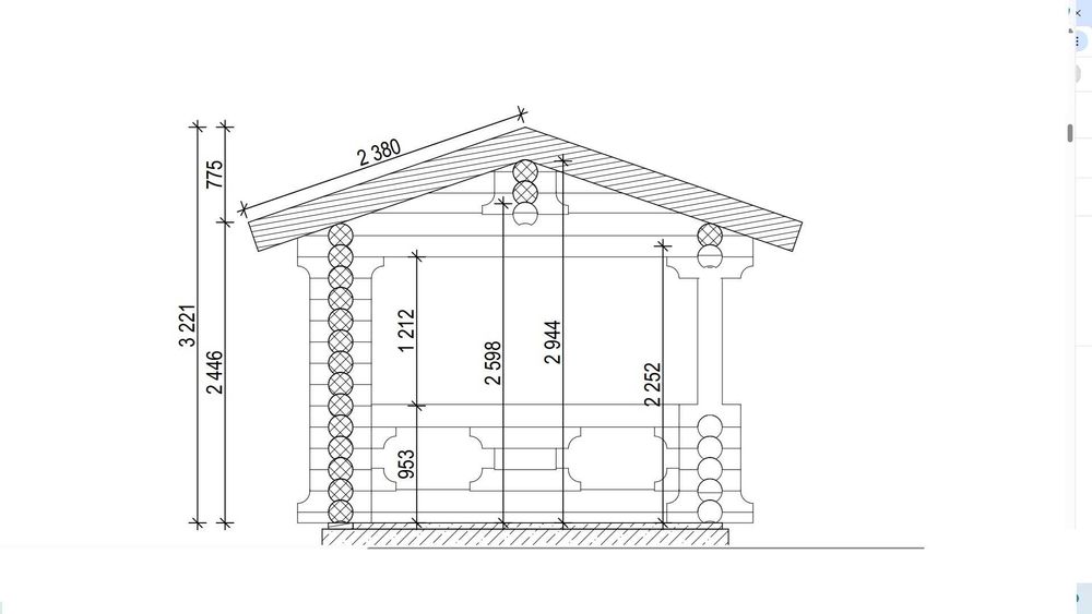 Duża drewniana altana 5,5m x 3m