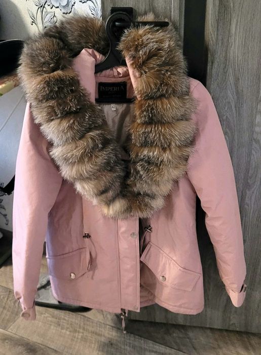 Парка з натуральним хутром