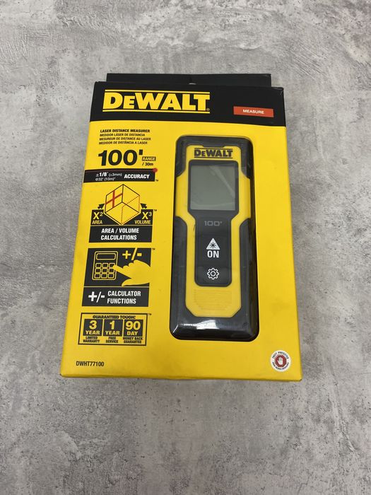 DeWALT лазерний метричний вимірювач відстані DWHT77100