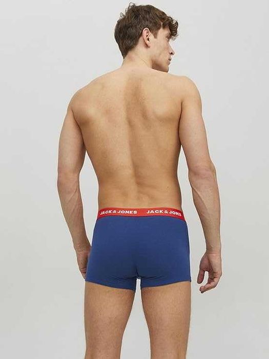 Męskie Bokserki 5-Pak JACK & JONES Jaclee Bawełniane Surf The Web XL