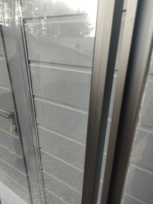 Fronty meblowe czarne aluminium szkło lub lustro