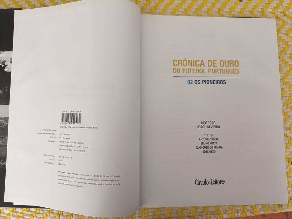 Crónica de Ouro do Futebol Português - Os Pioneiros –
 Joaquim Vieira