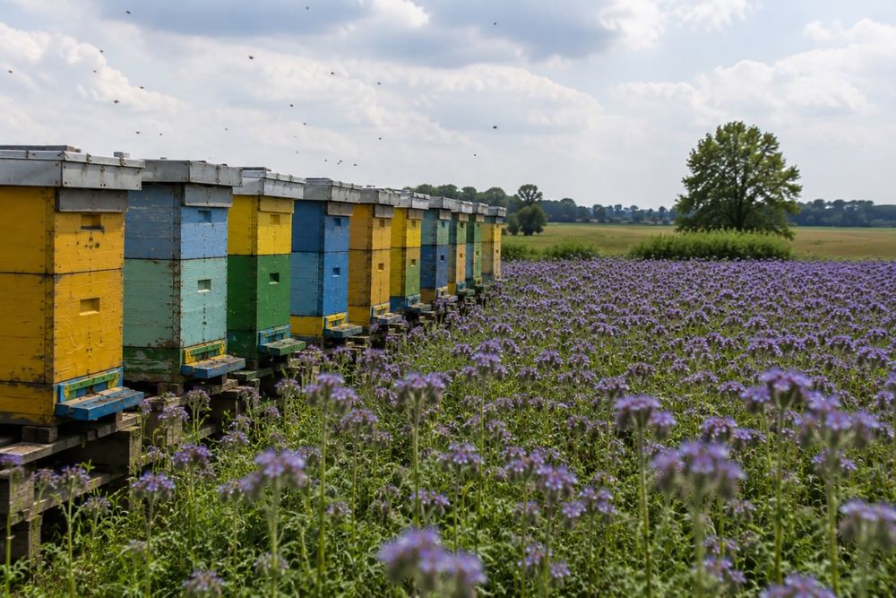 miod, miod faceliowy naturalny pszczeli pasieki rodziny matki pszczele sezon 2026 sloiki