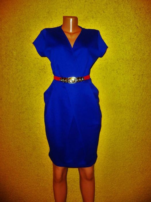 Сукня тюльпан синього кольору