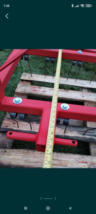 Areator grabie do ciągnika minitraktora