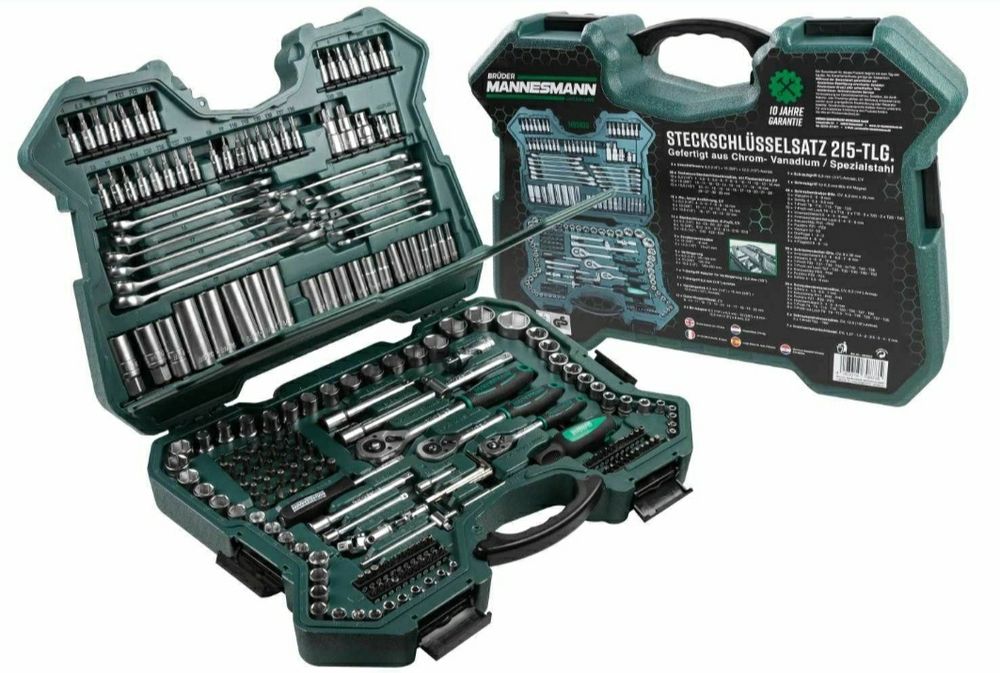 Набір інструментів MANNESMANN 215 од. M98430 Новий Набор инструментов
