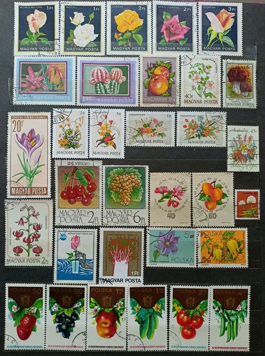 Марки поштові флора (квіти)