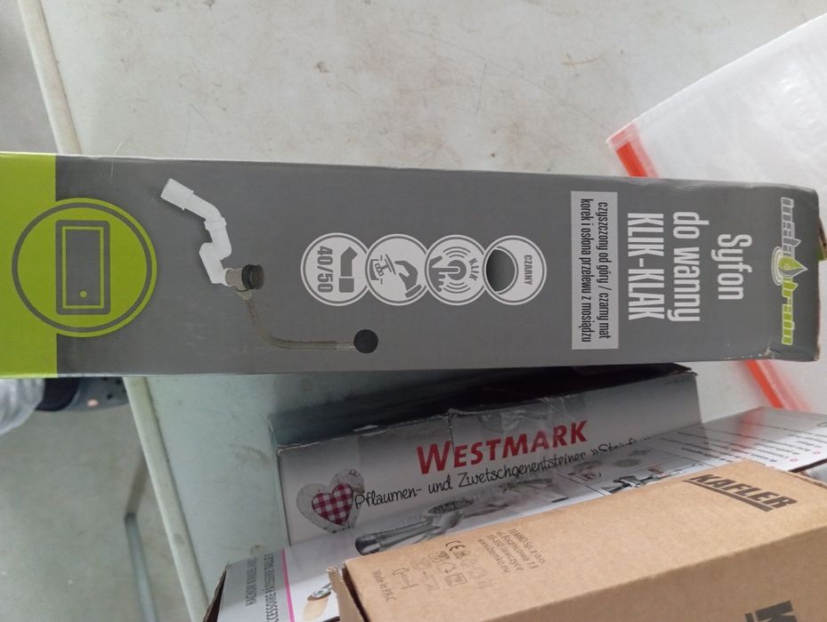 Syfon do wanny klik klak korek czarny