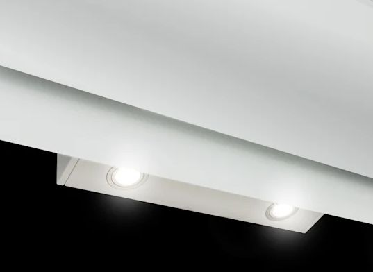 Okap kuchenny 90 cm biały szklany Klarstein   E-075