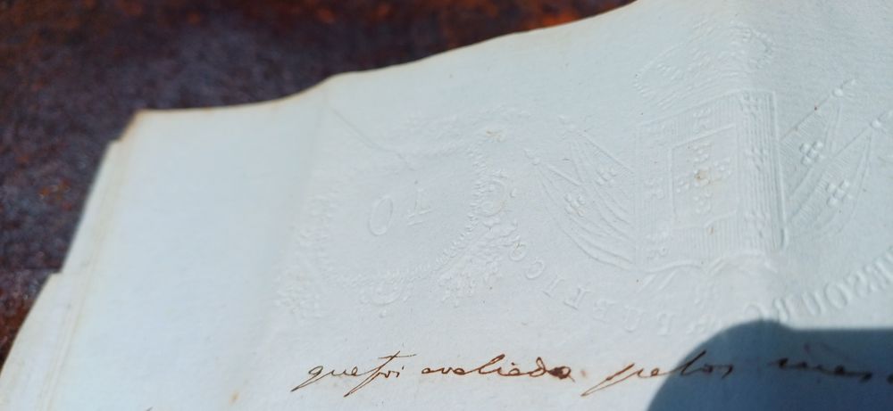 Carta de Sentença Século 19 Rei  D. Luiz Primeiro