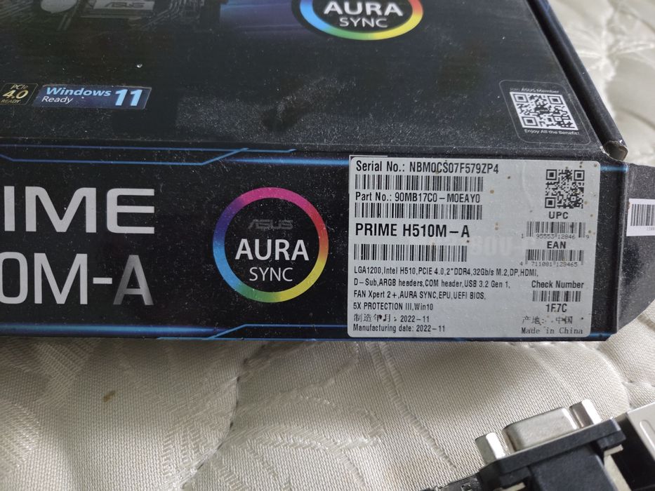 Набір М/П Asus Prime H510M-A, процесор Intel i3-10105F, 16Gb Kingston